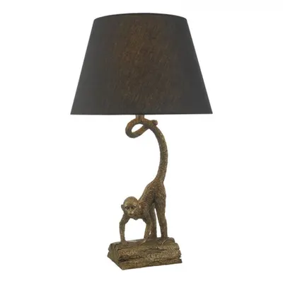 Veioza Dwayne Monkey Table Lamp Bronze With Shade