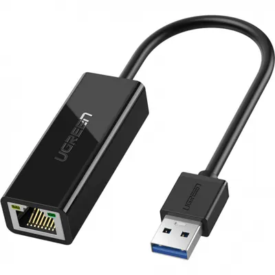 Placa Retea UGREEN CR111, RJ45, USB 3.0, Negru