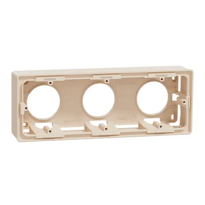 New Unica - doza - aparenta - 3 x 2 module - bej