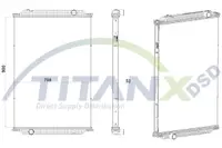 Radiator racire motor (cu rama) potrivit BOVA FUTURA, MAGIQ; IRISBUS ARWAY F2BE3681B-XE315C 10.99
