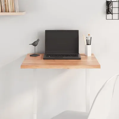 vidaXL Blat de masă maro deschis 60x50x2 cm, lemn masiv stejar tratat