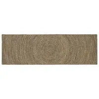 vidaXL Covor de zonă Natural și Negru 80 x 300 cm Iută