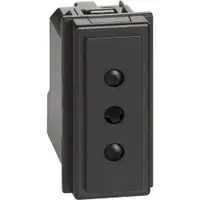 Priza 2 P+T 10A Bticino Living Now KG4113, negru