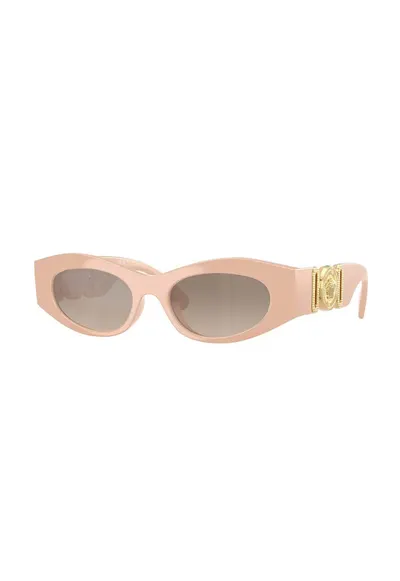 Ochelari de soare dama - 51 x 18 x 140 mm - roz/auriu
