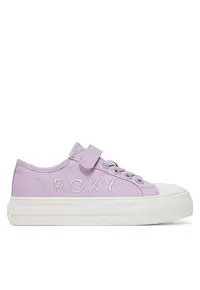 Pantofi sport copii - violet - material textil - cu sireturi -