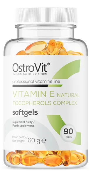Vitamin E Natural Tocopherols Complex, 90 capsule, OstroVit