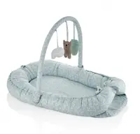 Salteluta Baby Nest cu bara jucarii Between parents Turcoaz