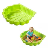 Cutie de nisip din plastic Shell - verde