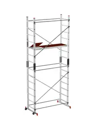 Schela aluminiu mobila 2x2(m), inaltime 4m, platforma 1,6x0,45(m), max. 150kg - CNO-SME-ADDY5M