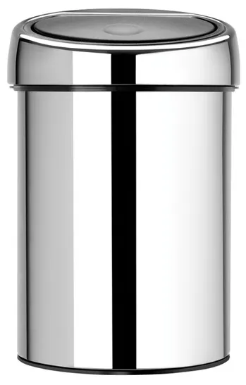 Coș de gunoi Brabantia - Touch Bin, 3 l, Brilliant Steel