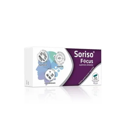 Soriso Focus, 30 comprimate, Nutriensa