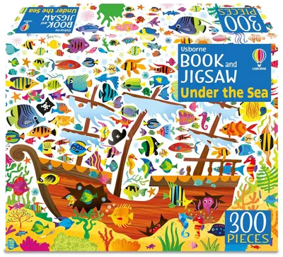 Puzzle Usborne din 300 piese -Sub mare