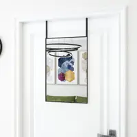 Gossi oglinda pentru usa, negru, 40x60 cm, sticla si aluminiu
