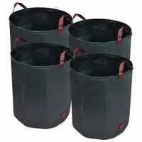 vidaXL Coșuri de gunoi 272 L 150 g/mp, 4 buc., Verde închis