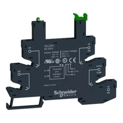 Soclu Ssl, 6 A, 5/24 V Cc- Clema cu surub, pentru Releu Ssl