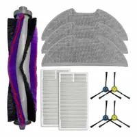 Set accesorii PAA-home compatibile cu aspiratorul Eureka NERE10s E10S,E20 Plus, filtru 2 buc, perie tambur 1 buc, perie laterala 4 buc, lavete microf