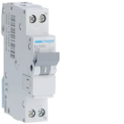 Disjunctor 1P+N, 6A, 6kA, C, 1M