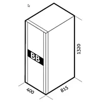Dulap cu baterii pentru USSD600ER 180V 40Ah (incl. baterii)