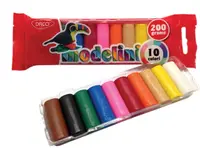 Plastilina 10culori, 200g Modelini, Daco