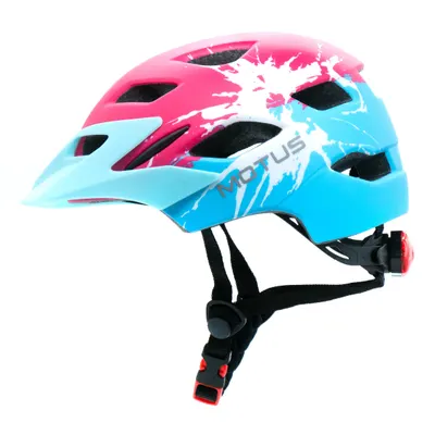 Cască de bicicletă pentru copii MOTUS roșu-albastru S/M (48-58 cm)