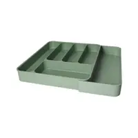 Organizator de tacâmuri verde salvie ajustabil din plastic 39 x 43,5 cm – Brandani