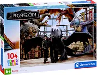 Puzzle pentru copii Clementoni din 104 piese - Cum să-ți dresezi dragonul
