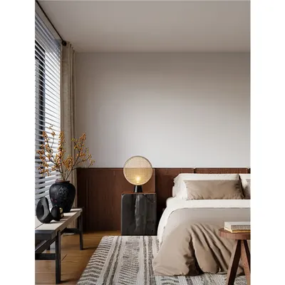 Veioza TIERRA & Nisipiu Negru Metal Baza LED E27 · 1x12 Wat 100-240 Volt · IP20