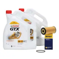 Set 2 Buc Ulei Motor Castrol GTX 5W-30 RN17 ACEA C3 Renault 5L 15CC30 + Filtru Ulei Hengst E212H D231