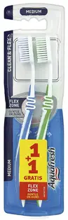 Aquafresh Periuţă de dinţi Clean & Flex, Duo
