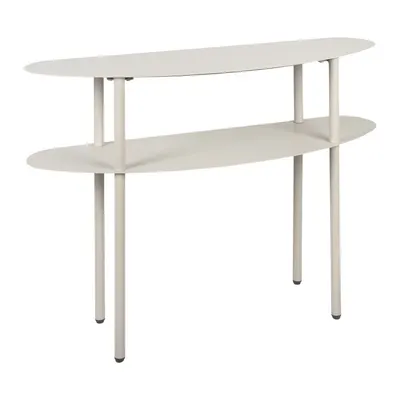 Masă consolă gri din metal 28x90 cm Riqueza – Leitmotiv