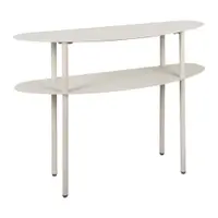 Masă consolă gri din metal 28x90 cm Riqueza – Leitmotiv