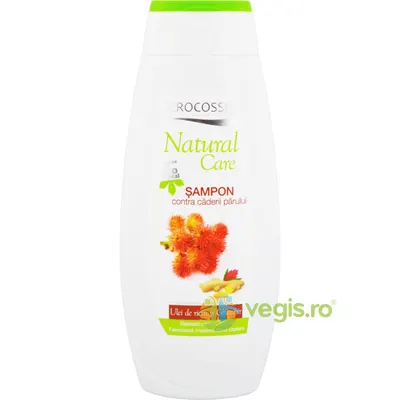 Sampon Contra Caderii Parului cu Ulei de Ricin si Ghimbir Natural Care 400ml