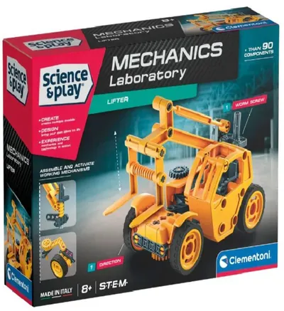 Set de construcții Clementoni Mechanic - Lifter, 90 de piese