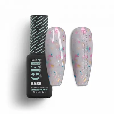 Oja Semi GELlack 2M Hema Free Milky Rubber Base with Flakes Nr. 05