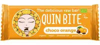 Baton bio raw, ciocolată și portocală 30 g, Quin Bite