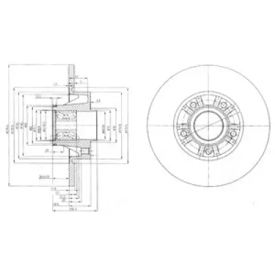 Disc frana DELPHI BG9031RS