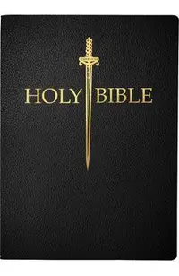 KJV Sword Bible, Large Print, Black Bonded Leather, Thumb Index: (Red Letter, 1611 Version) -