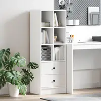 vidaXL Bufet Alb 45,5 x 34 x 127 cm