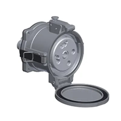 Priza incastratan250A 3P+E 6h 220-250V terminal cu surub