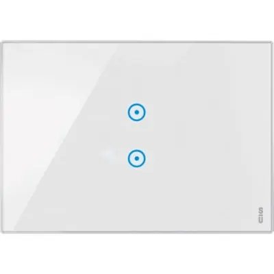nea - Rama ornament Touch 3M, comanda suprapusa variator/storuri, Sticla Alb Zapada