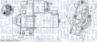 Electromotor (12v, 1kw) Potrivit Citroen C5 I, C5 Ii, C5 Iii, C6, C8; Lancia Phedra; Peugeot 406, 407, 607; Renault Avantime, Clio Ii, Laguna Ii 2.0d 2.9 3.0 03.00