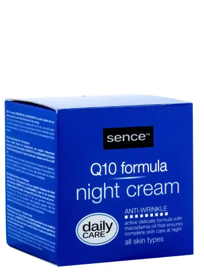 Sence Beauty Crema antirid de noapte 50 ml Q10 All skin types