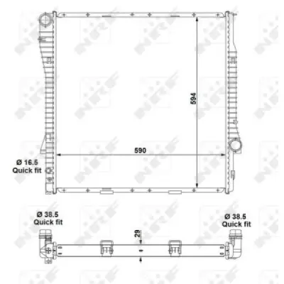 Radiator, racire motor NRF 55329