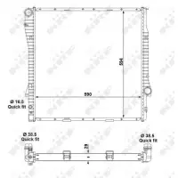 Radiator, racire motor NRF 55329
