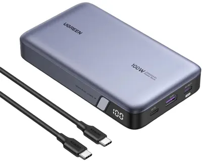 Baterie portabilă Ugreen - PB720, 20000 mAh, gri