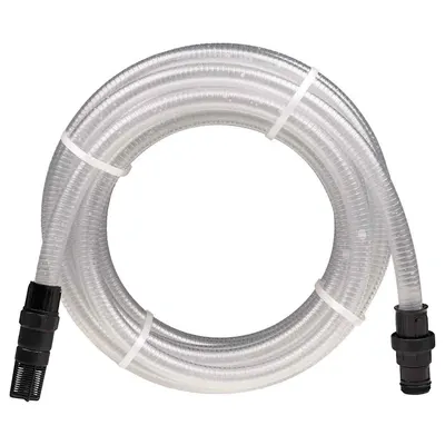 vidaXL Furtun de aspirație cu conectori PVC transparent 1" 10 m PVC