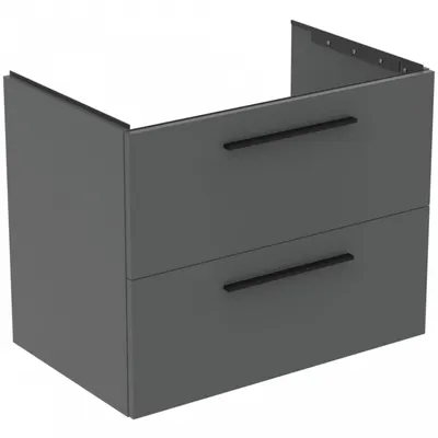 Dulap pentru lavoar, suspendat, gri mat, 80 cm din pal, Ideal Standard i.life B