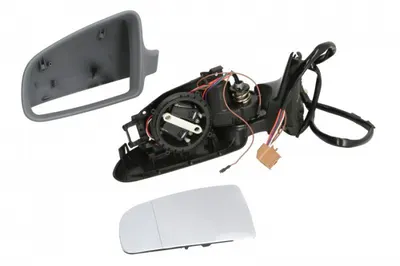 Oglinda stanga electrica, asferic, incalzita, grunduita, pliabila electric AUDI A4 intre 2000-2008