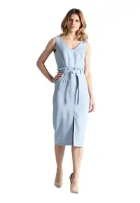 Rochie de seara dama Isomri M633 albastra - Albastru deschis