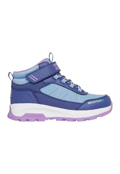 Ghete impermeabile cu velcro - Alb/Albastru lavanda